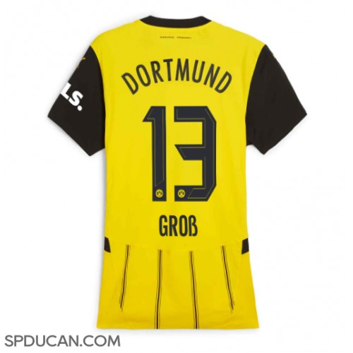 Zenski Nogometni Dres Borussia Dortmund Pascal Gross #13 Domaci 2024-25 Kratak Rukav